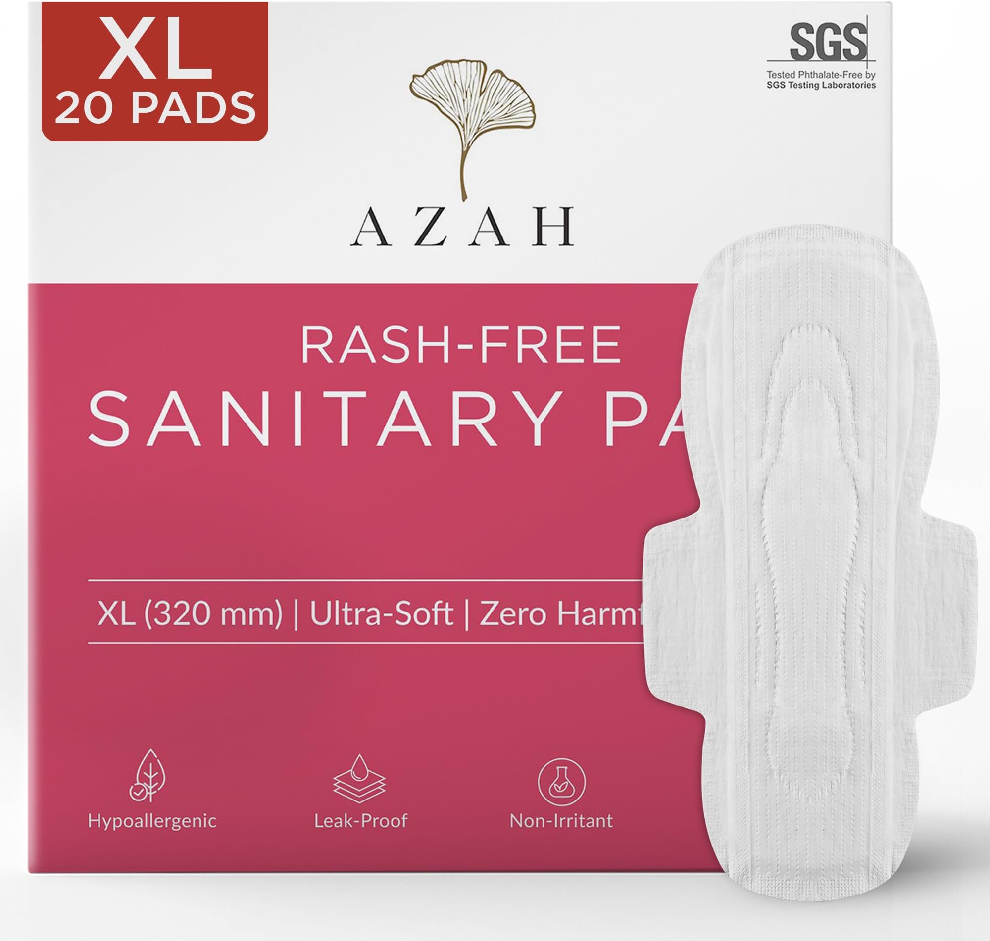 Sanitary Pads for Women XL [Pack of 20] 100% Rash-Free sanitary napkins | 3x More Absorption, Cottony Soft and Dry Top Cover for heavy Flow | Toxin Free, Locks Odour, Leak-Proof
