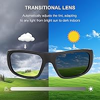 Vista 5 de OhO sunshine Lentes inteligentes, lentes de sol polarizados con altavoz Bluetooth, protección UV atlética/exterior y control de voz