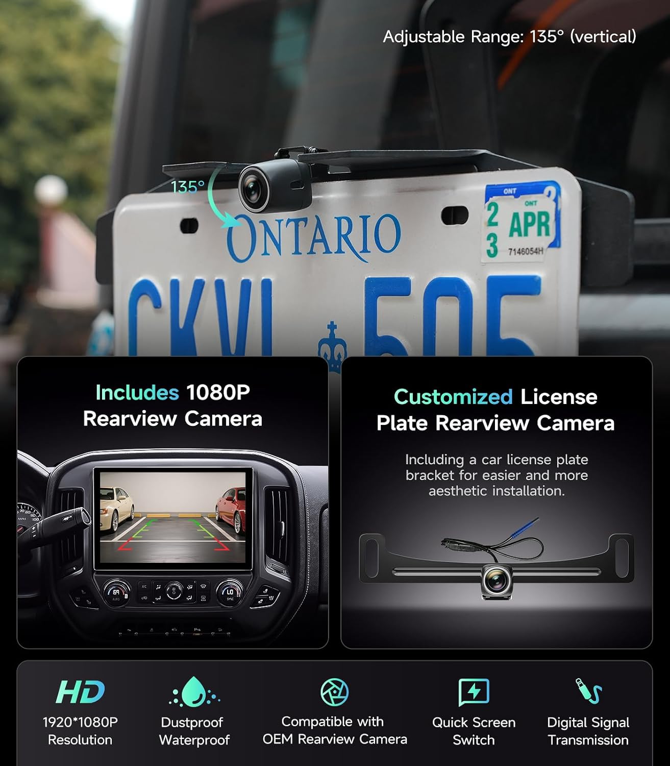 11.5" Car Stereo Radio for Chevy Silverado & GMC Sierra 2014-2018 - Wireless CarPlay Android Auto 5G WiFi GPS Navigation Bluetooth FM/SWC Touchscreen 1080P Backup Camera