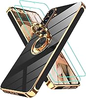 Vista 184 de Gritup Funda para Samsung Galaxy A14 5G: Funda para Samsung A14 2 piezas, protector de pantalla, soporte de anillo de rotación de 360°, soporte