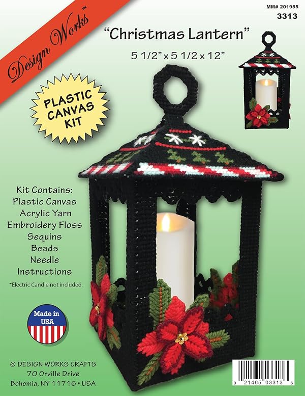 Design Works Crafts Christmas Lantern Table Décor Plastic Canvas Kit by Design Works Crafts - Image 2