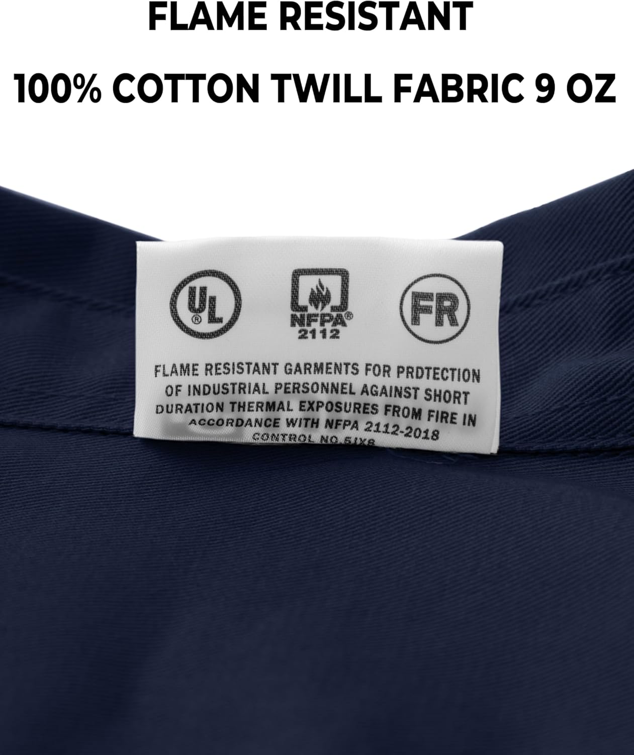 Ubon FR Shirts for Men Flame Resistan Welding Shirt FRC Work Shirt Long Sleeve Welder Shirts 7.5 Oz - Image 6