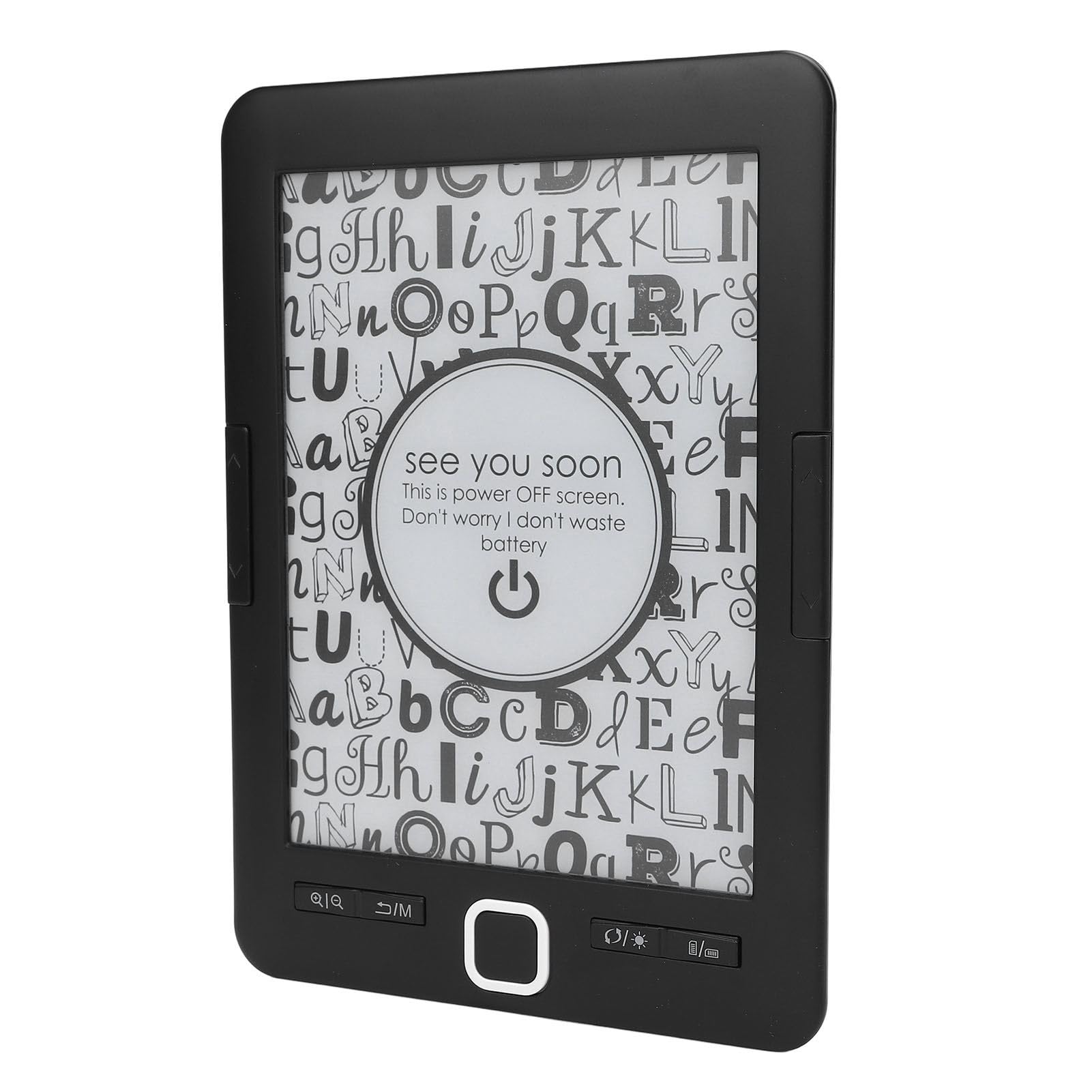 Topiky Lector de Libros Eléctrico con Brillo Ajustable y Almacenamiento de 8G para Viajes y Desplazamientos Lector de Pantalla de Tinta Portátil de 6"