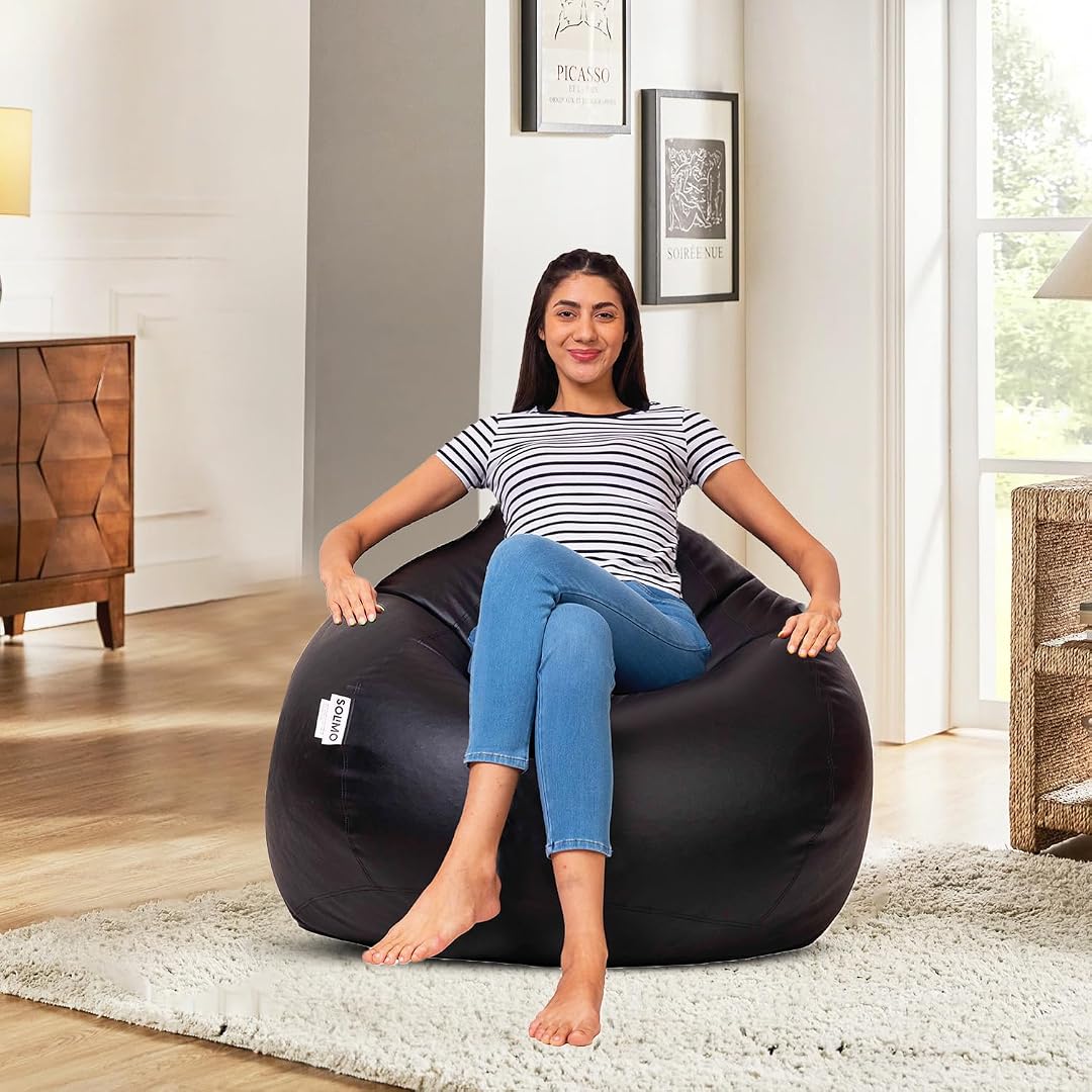 Relax in Style with Solimo XXL Bean Bag Cover – Durable & Comfortable