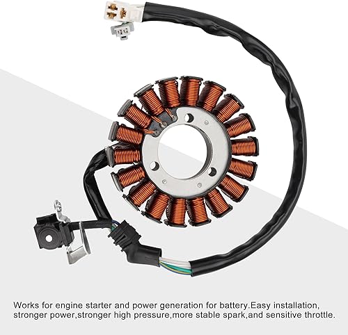 Miniatura 4 de GOOFIT Magneto Stator 18 Bobina de repuesto para YZF R25 YZF250 A R25 2020 YZF R3 YZF320 A R3 2019 2020 2021 MTN250 A MT25 MT 25 2020 2021 MTN250