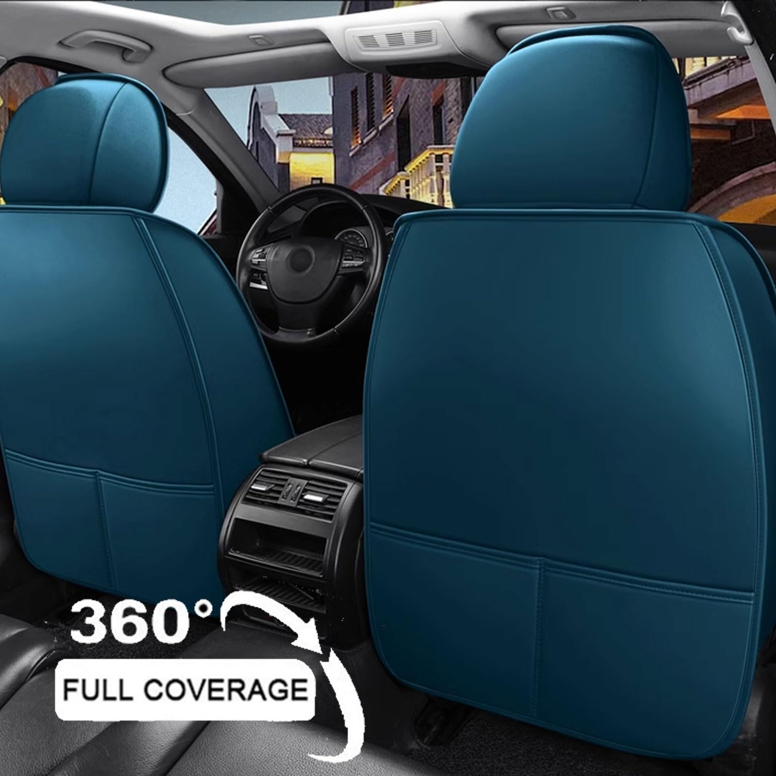 Housses de siège complètes pour Dacia Bigster 2025,Similicuir Qualité Supérieure Housses Couvre-Siège,Ensemble Complet de sièges Avant et arrière(C)