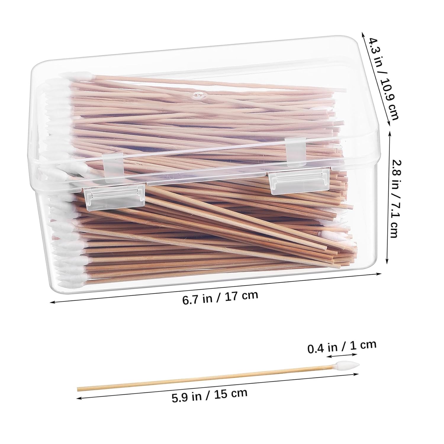 500pcs Precision Cotton Swabs Pointed Makeup Swabs for Ear Cleaning Electronics and Nail Care Versatile and Gentle Cleaning Tool for Various Uses
