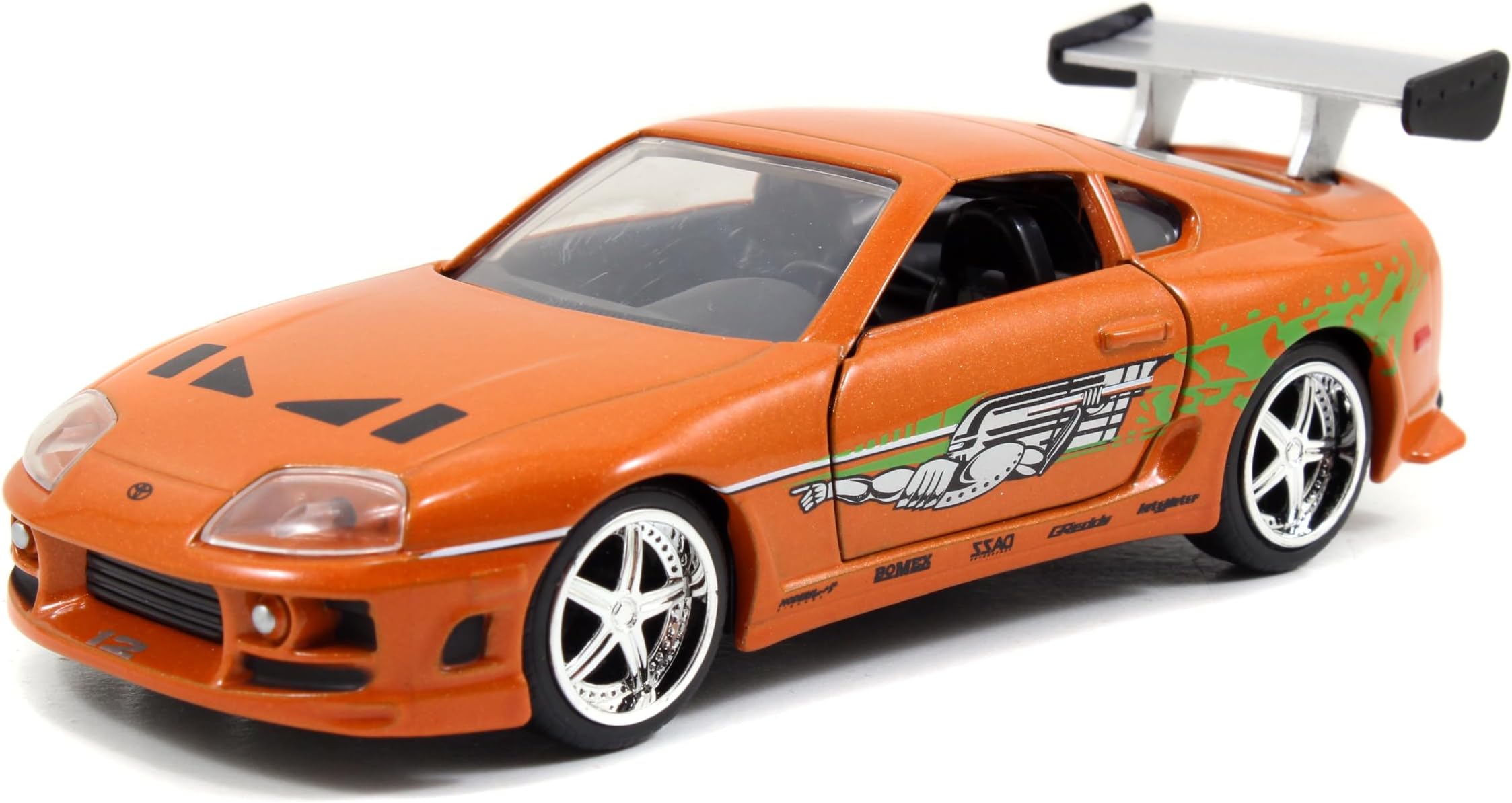 Jada Toys Fast and Furious 1:32 Scale 2002 Nissan Skyline GTR R34 Diecast Car for Kids Age 8 Years+