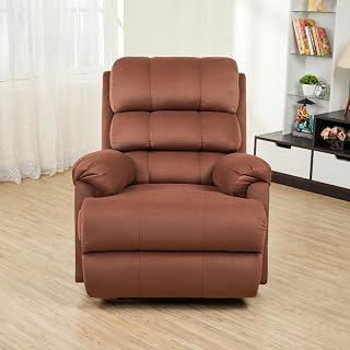 Solis Royale Fabric Recliner 1 Seater Sofa Chair | Hush Puffy Motorized Rocking & Revolving Recliner Sofa Leg Relaxation C... Price In India