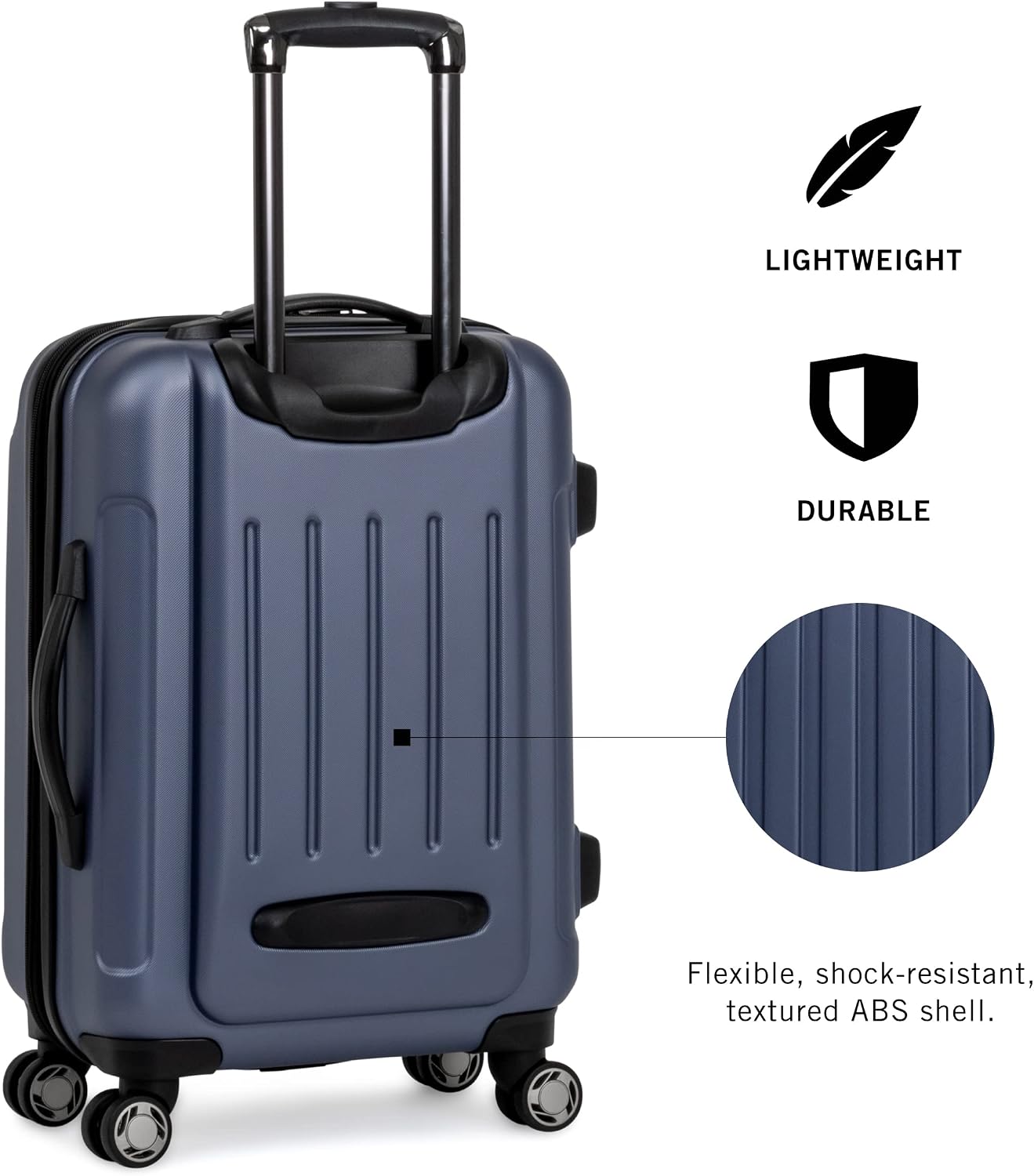 Kenneth Cole REACTION Renegade Luggage Expandable 8-Wheel Spinner Lightweight Hardside Suitcase, Smokey Purple, 24-Inch Checked