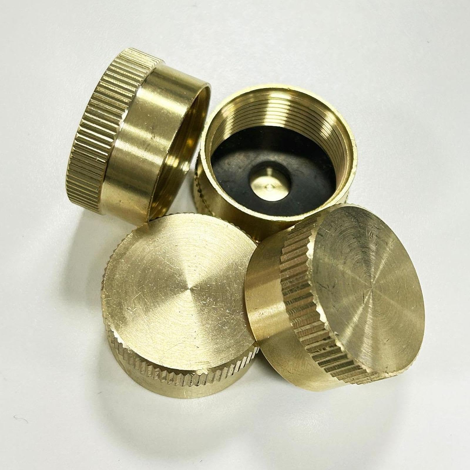 Propane Cylinder Cap Sealed Cap Rustproof Refill Adpater Brass Refill Propane Bottle Cap Gas Refill Tank for RV Camping