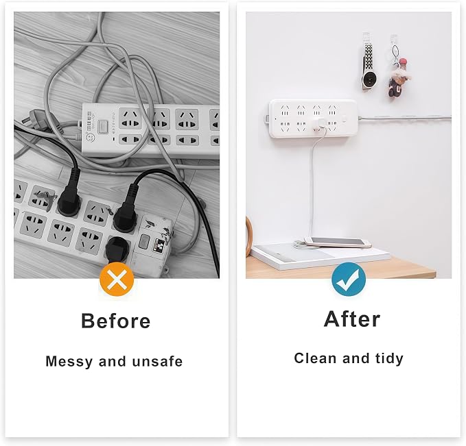 40 Unidades de Abrazaderas Adhesivas para Cables Transparentes: 20 Grandes y 20 Pequeñas miniatura 3