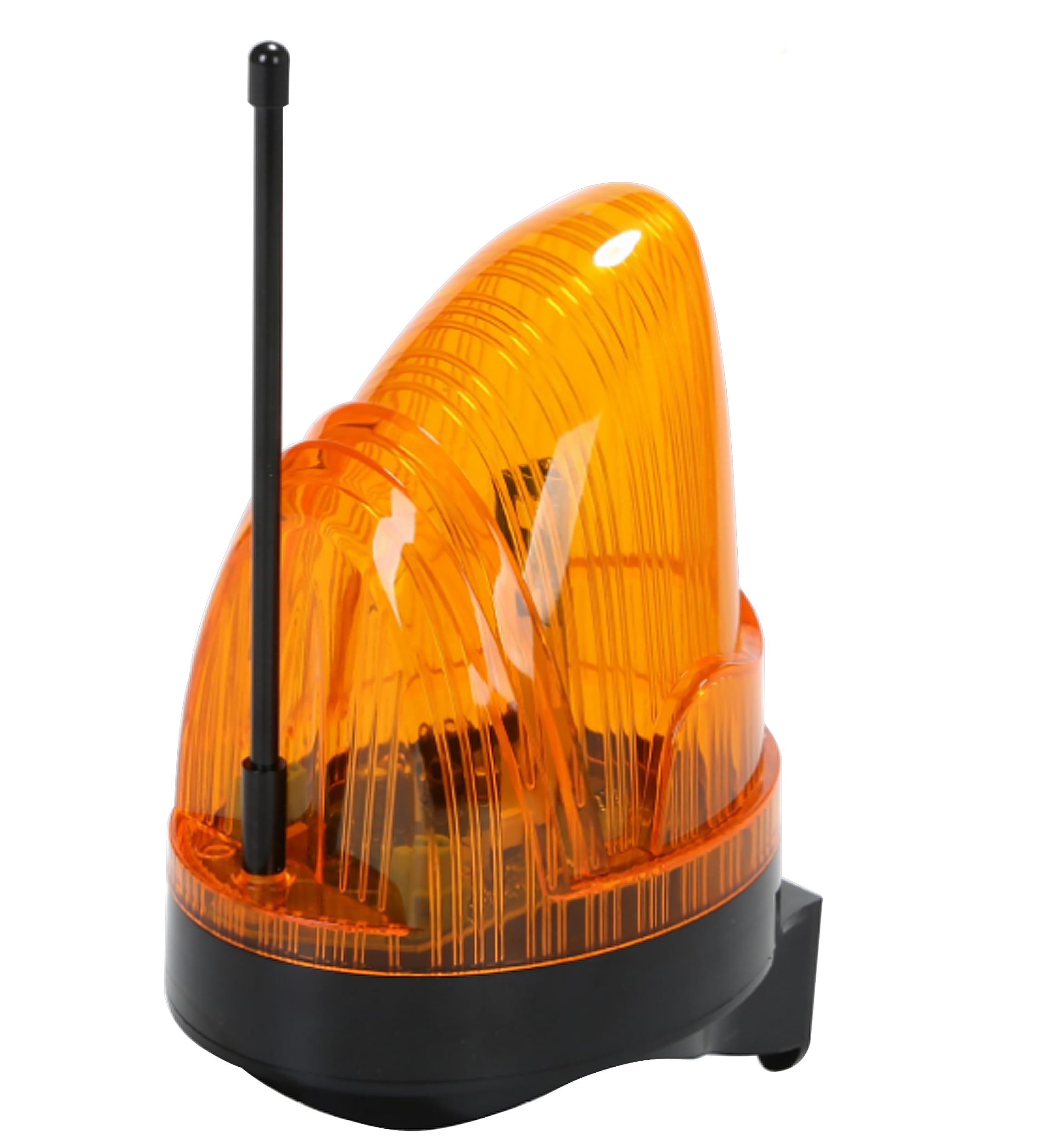 Intermitente para puerta automática 220 V universal con antena 433,92 MHz intermitente LED AC/DC 12 V – 265 V largo voltaje, impermeable, con soporte de instalación