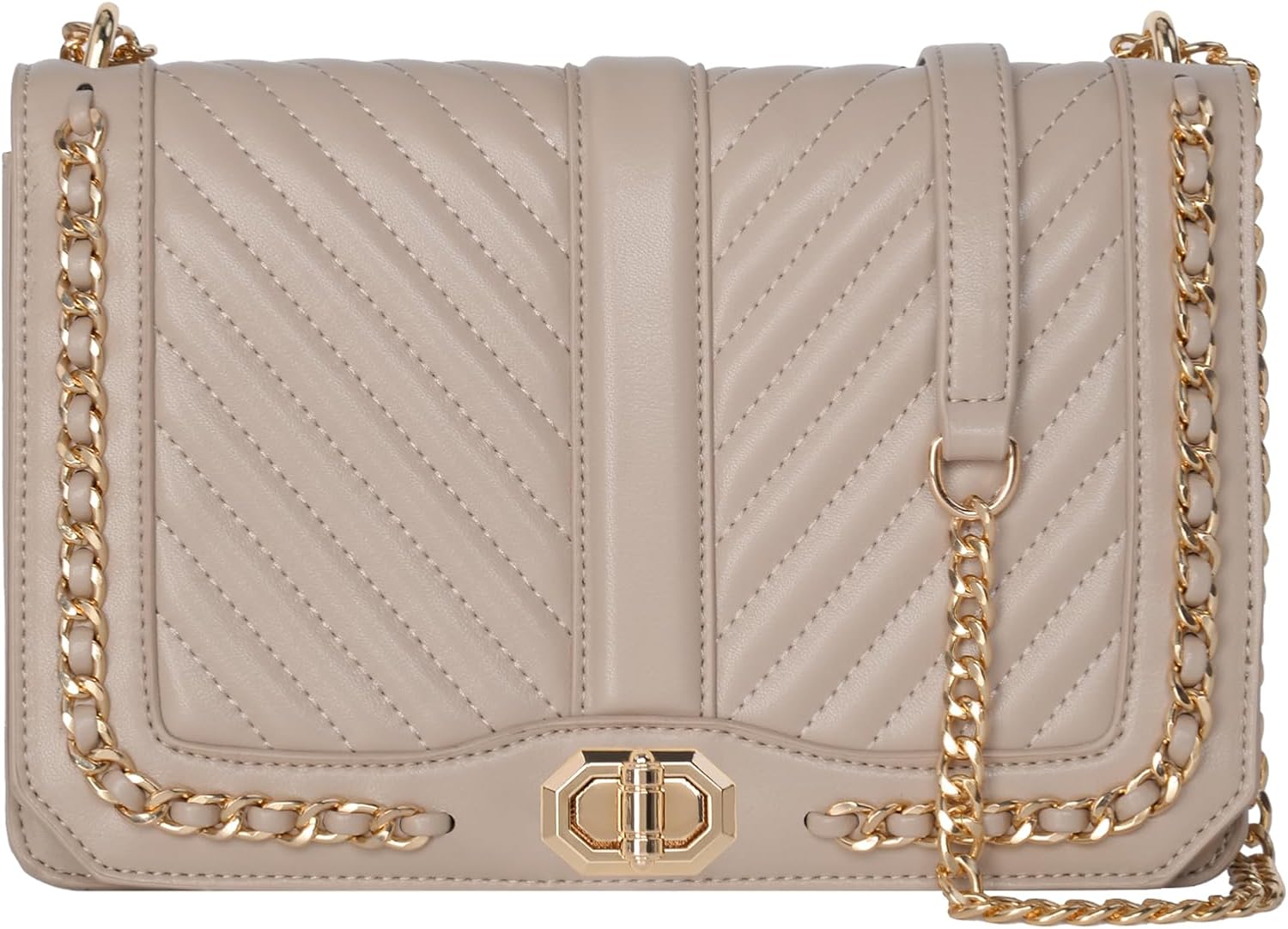 Small Quilted Crossbody Bag for Women Vegan Leather Trendy Shoulder Bag Cute Designer Phone Wallet Clutch Purse