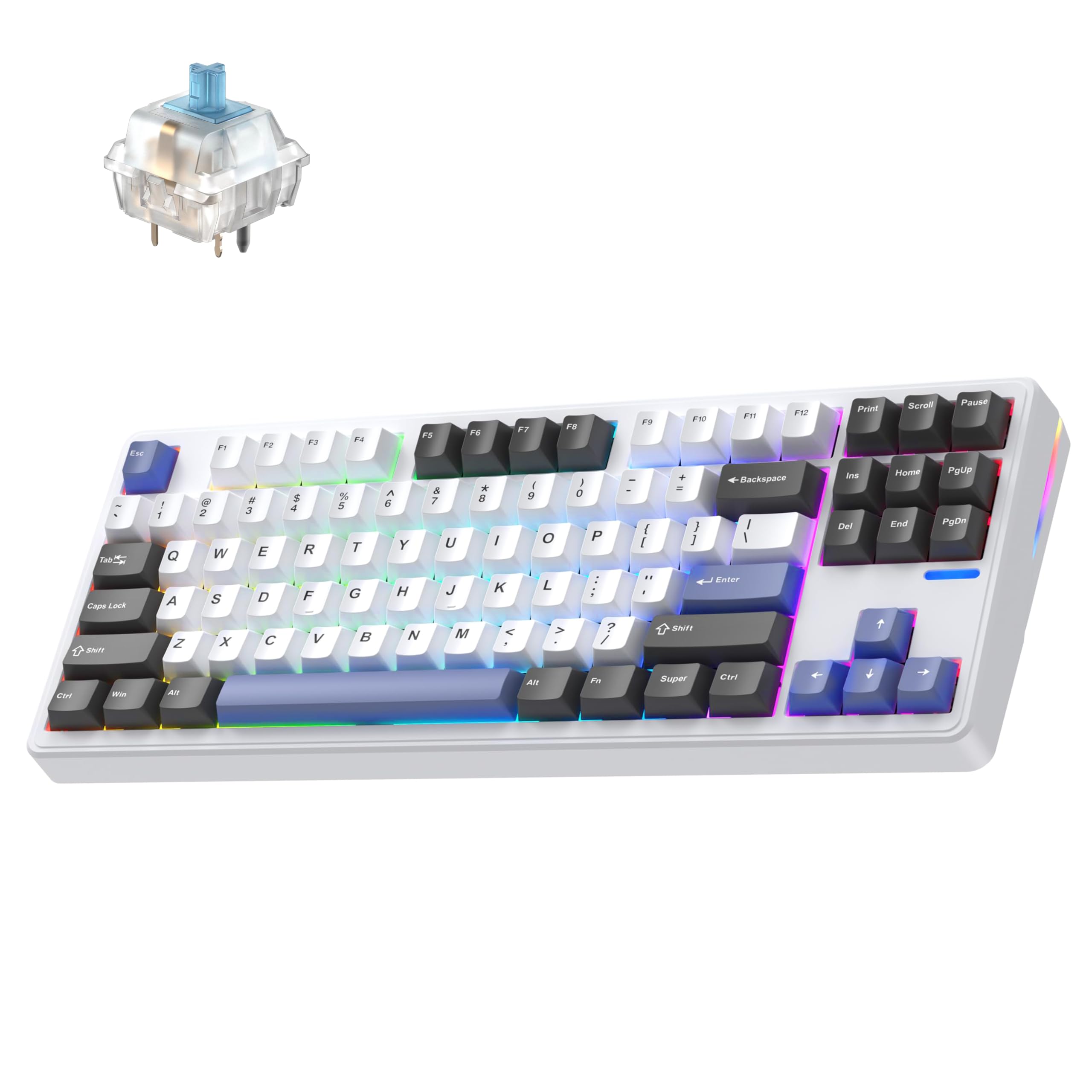 Linky 87 PRO Hot Swappable Linear Switches Wireless Mechanical Keyboard