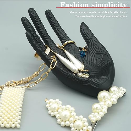 Vista 2 de AIRZSNRY Soporte de anillo de mano para joyas, collar y pulsera, soporte de maniquí de mano para exhibición de joyas, regalos de cumpleaños