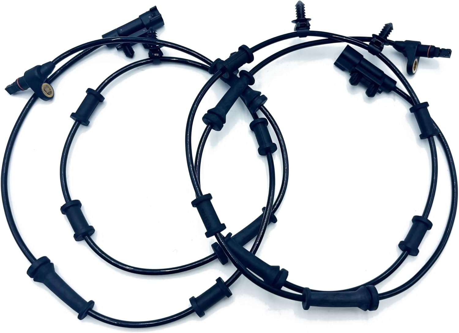 2Pcs Front Left and Right ABS Wheel Speed Sensor Compatible with Jeep 2007 2008 2009 2010 2011 2012 2013 2014 2015 2016 2017 Wrangler 2018 Wrangler JK Replaces 68003281AC 52060156AD 68003281AA