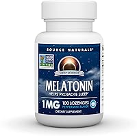 Vista 1 de Source Naturals Melatonina 1 mg - 100 pastillas con sabor a menta