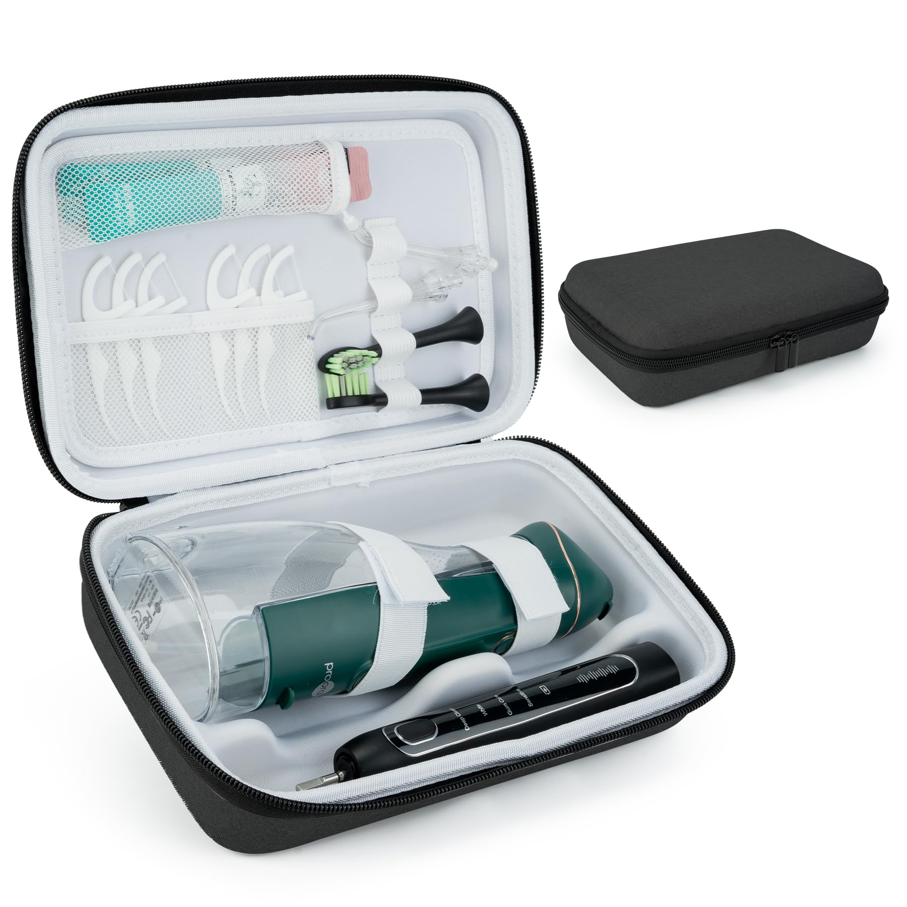 SMYV Water Flosser Travel Case, Portable Oral Irrigator Organizer, Sturdy Carrying Storage Holder for Flosser, Electric Toothbrush, Toothpaste and