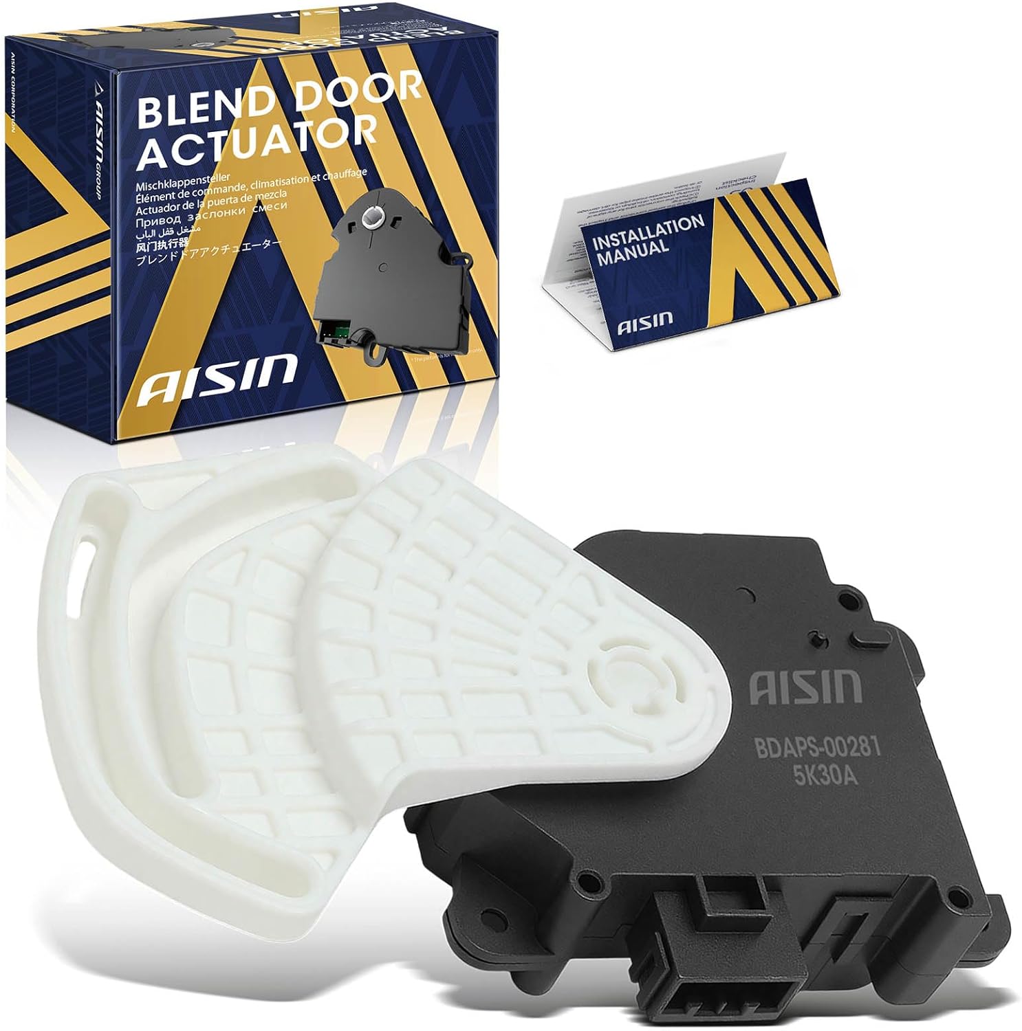 AISIN AFTERMARKET BDAPS-00281 Main HVAC Air Door Actuator - Compatible with Honda Pilot 2009-2010, Acura MDX 2007-2009 - Recirculation