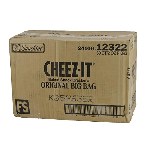 Miniatura 3 de CHEEZ-IT Galletas horneadas, galletas originales, bolsas de 2 onzas (paquete de 60)