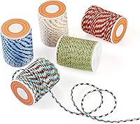 Vista 19 de Beadthoven - Cuerda trenzada de 0.069 pulgadas, 25.8 yardas de colores, cuerda metálica para anudar china, cuerda de macramé, cuerda de arcoíris