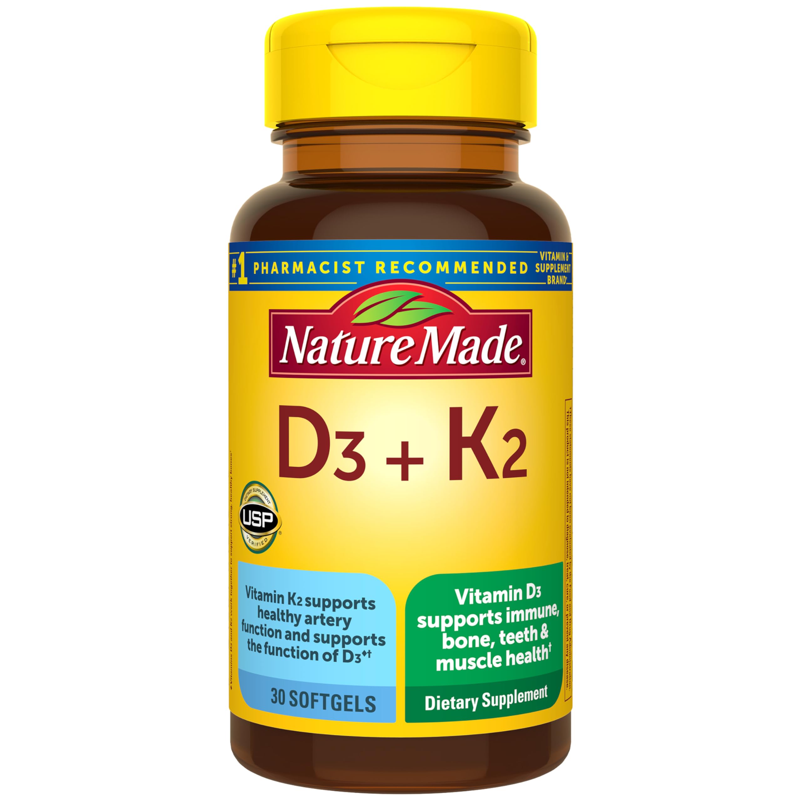 Nature Made Vitamin D3 K2 Supplement