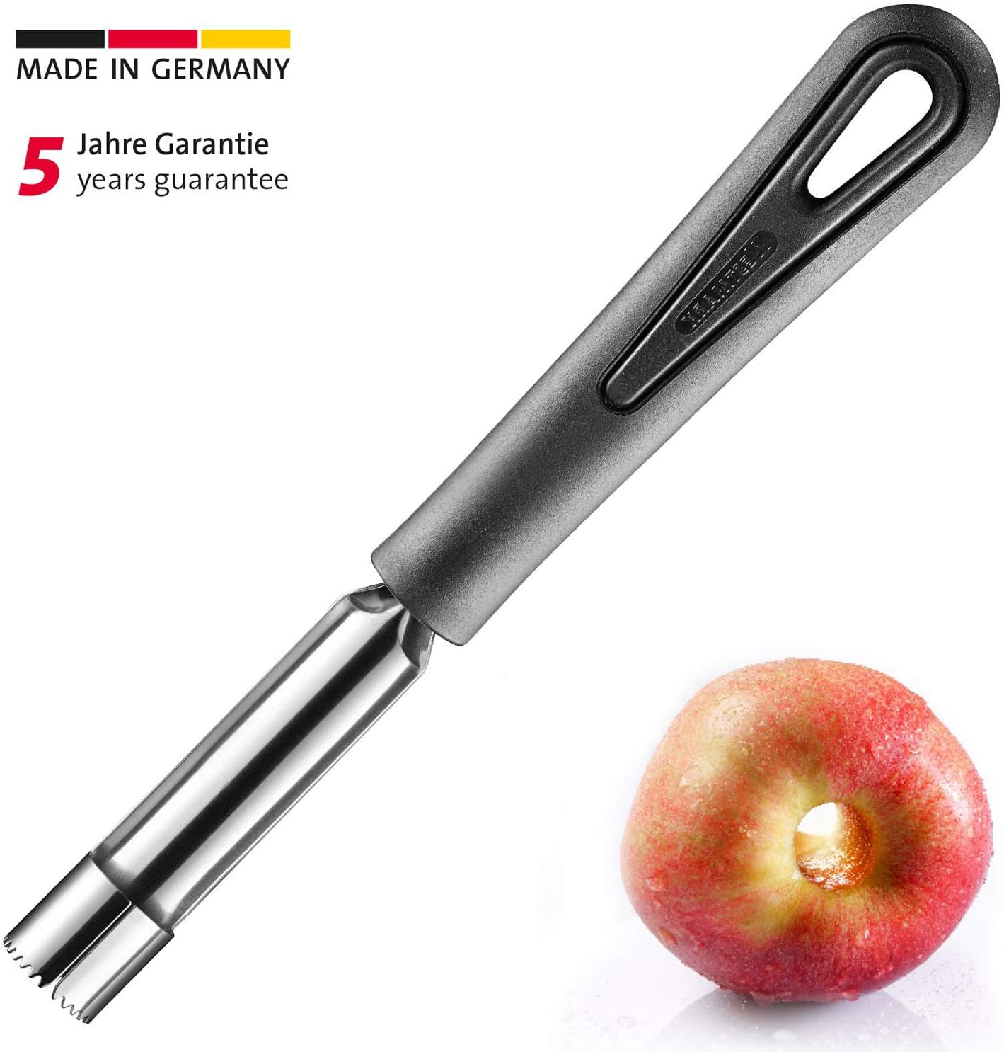 Westmark, Black Apple Core Remover Gentle, Silver, one size