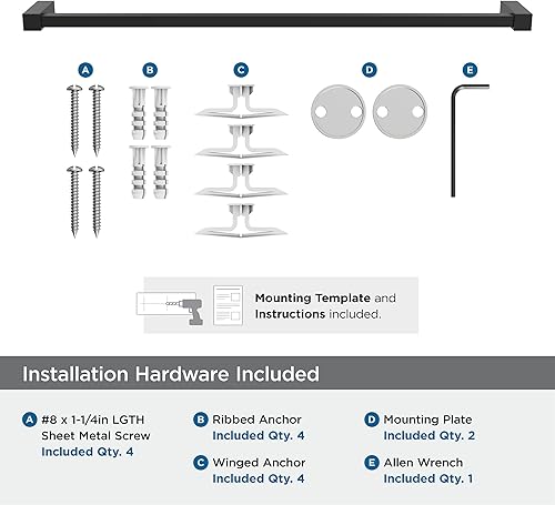 Vista 111 de Amerock BH3608226 Toallero cromado Toallero de 6-1/2 pulgadas (6.496 in) de longitud Monumento Toallero de mano para pared de baño Soporte