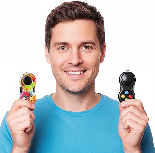 Miniatura 10 de Skylety 2 unidades Fidget Pad Controlador de juego Fidget Toy Game Pad de mano Juguete educativo sensorial para TDAH Añadir TOC Autismo Ansiedad