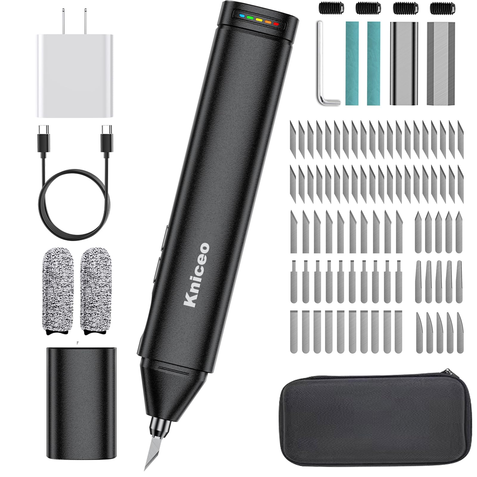 Ultrasonic Cutter Knife,45W 2in1 Ultrasonic Cutter & Polisher,40KHz Vibration,for 3D Printing, Woodworking, Prototyping,Model Mods & DIY (AC Charger-No Battery)