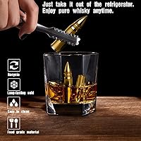 Vista 4 de Regalos para hombres, piedras de whisky para Navidad, regalos para maridos en aniversarios, ideas únicas de regalos de cumpleaños para papá de hija