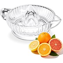 Glass Lemon Citrus Juicer Reamer, Heavyweight Glass