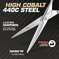 Vista 6 de Fagaci Cortadora de pelo profesional, tijeras de pelo y recortadora de pelo extremadamente afiladas, tijeras para el cabello, cortadoras de pelo