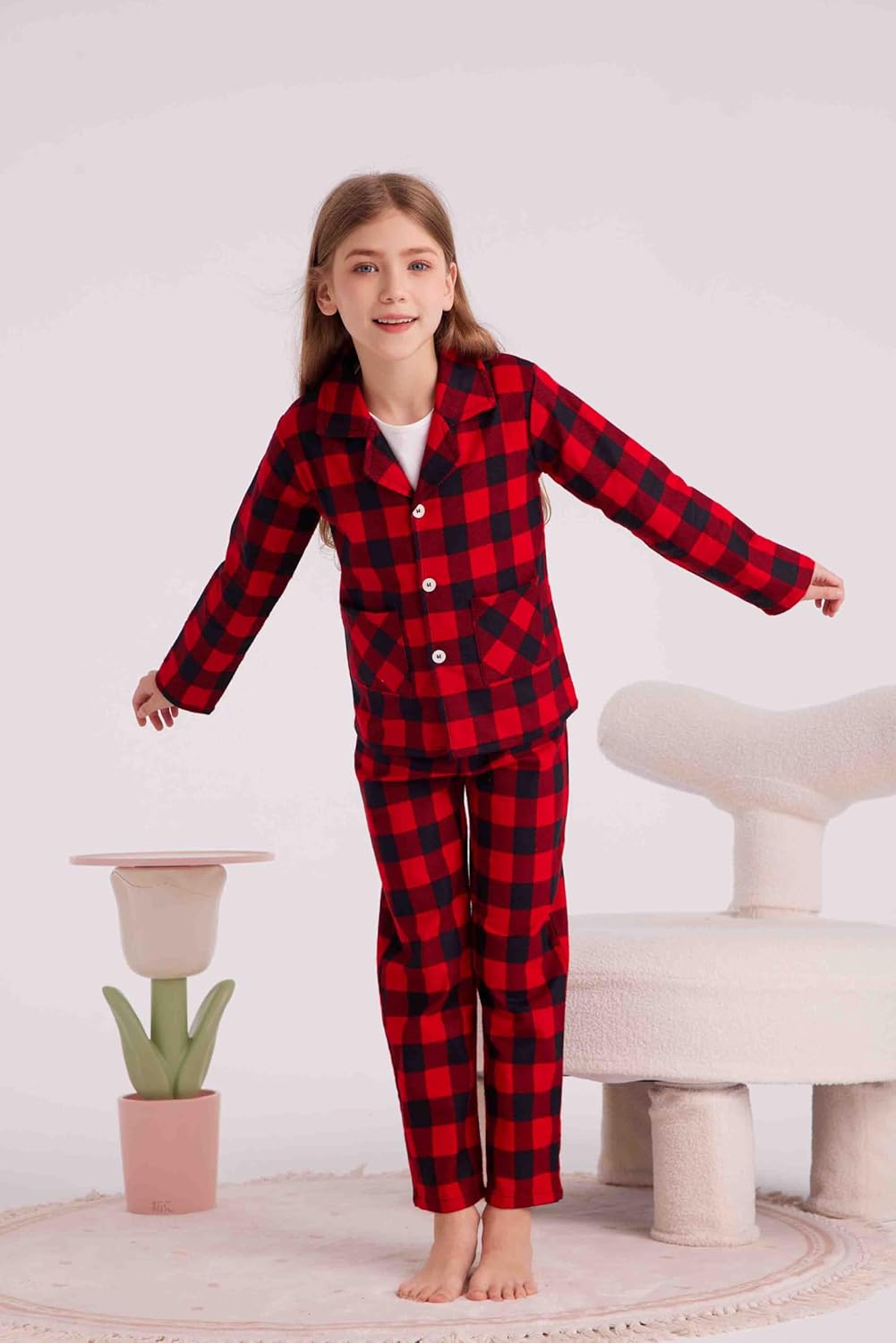 HiddenValor Big Boys Cotton 2 Piece Pajama Set for Girls Kids - Image 6