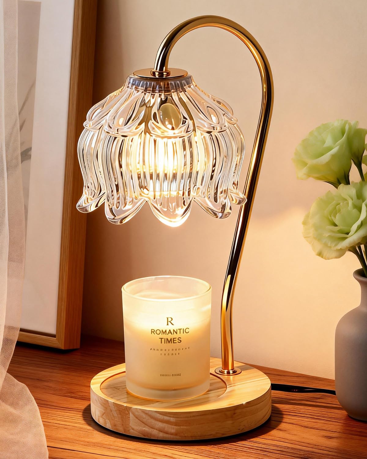 Candle Warmer Lamp with Dimmer, for Mum, Birthday Presents for Women, Candle Heater Lamp with 2 Bulbs for Scented Candle, New Home Gifts — view 20