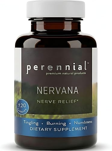 Fórmula de alivio del nervio nervioso - Suplemento natural de apoyo nervioso a base de hierbas para la salud nerviosa, 120 cápsulas - Con hierbas