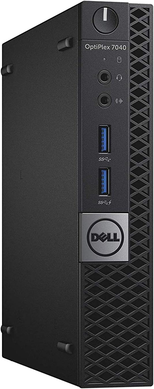 DELL OPTIPLEX 7040 6th Gen Micro Business Desktop Computer, Intel Quad Core i7 6700T up to 3.6GHz, 8G DDR4, 256G SSD, WiFi,HDMI, DP, Win 10 64-Bit Supports EN/ES/FR(CI5) (Renewed)