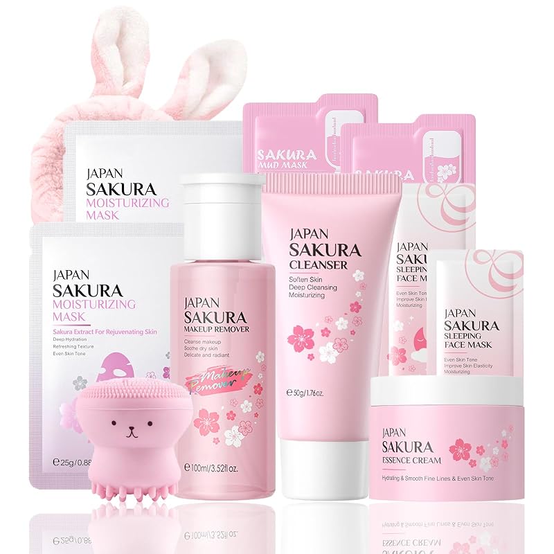 Evolvique Conjunto de Cuidados para o Rosto Sakura com 11 peças
