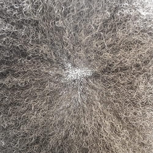 Miniatura 5 de Afro Toupee Hair Piece para hombres negros Encaje suizo completo Cabello humano real Hombre Wrave unidades de cabello para hombres negros Kinky