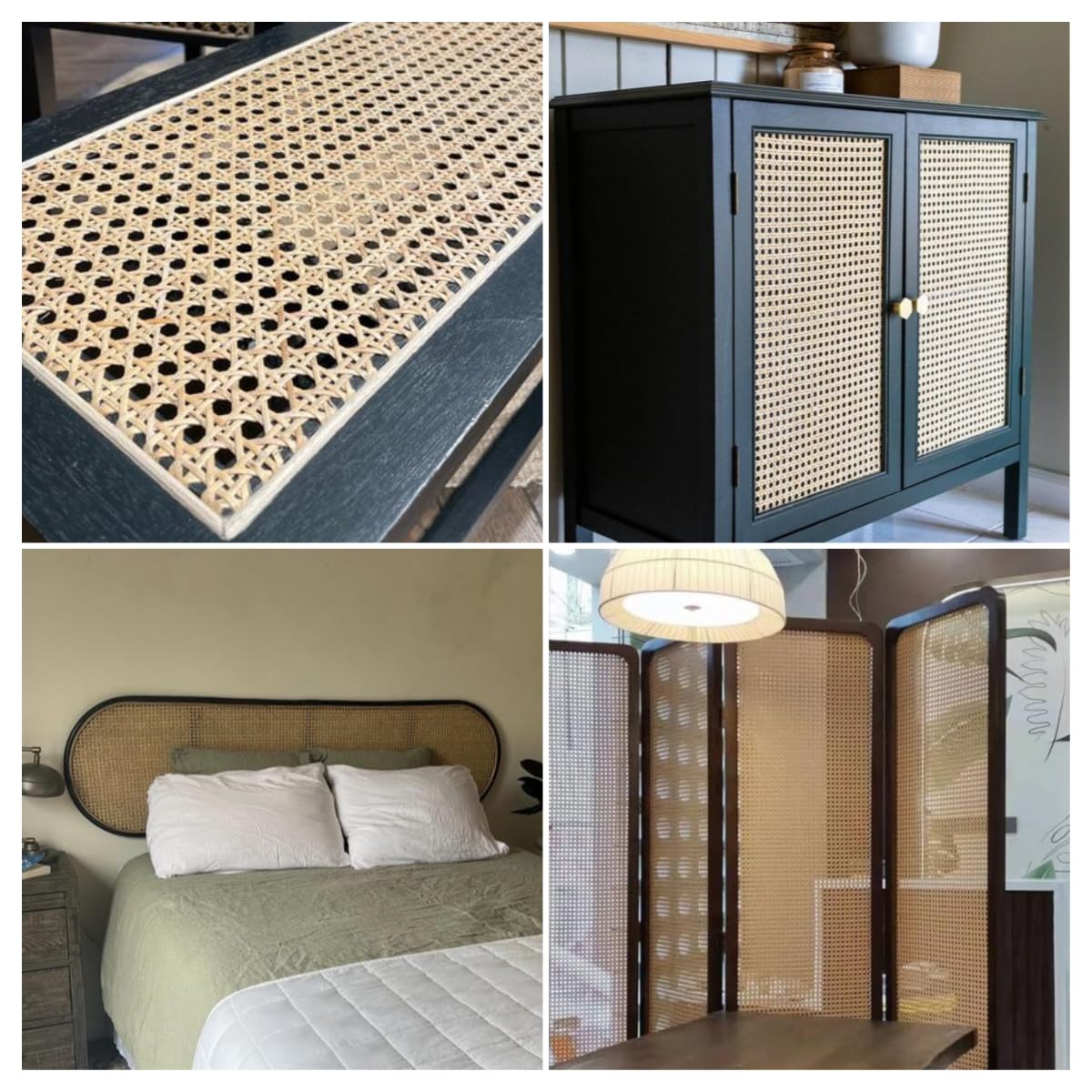 Ratan Natural, Ratan Rollo Mimbre 55 x 200 cm, Mimbre, Silla Ratan, Rejilla Mimbre, Mimbre Rollo, Rattan, Estera de ratán, Ratán Natural para muebles, Tela para Silla, Armario, Decoración del hogar
