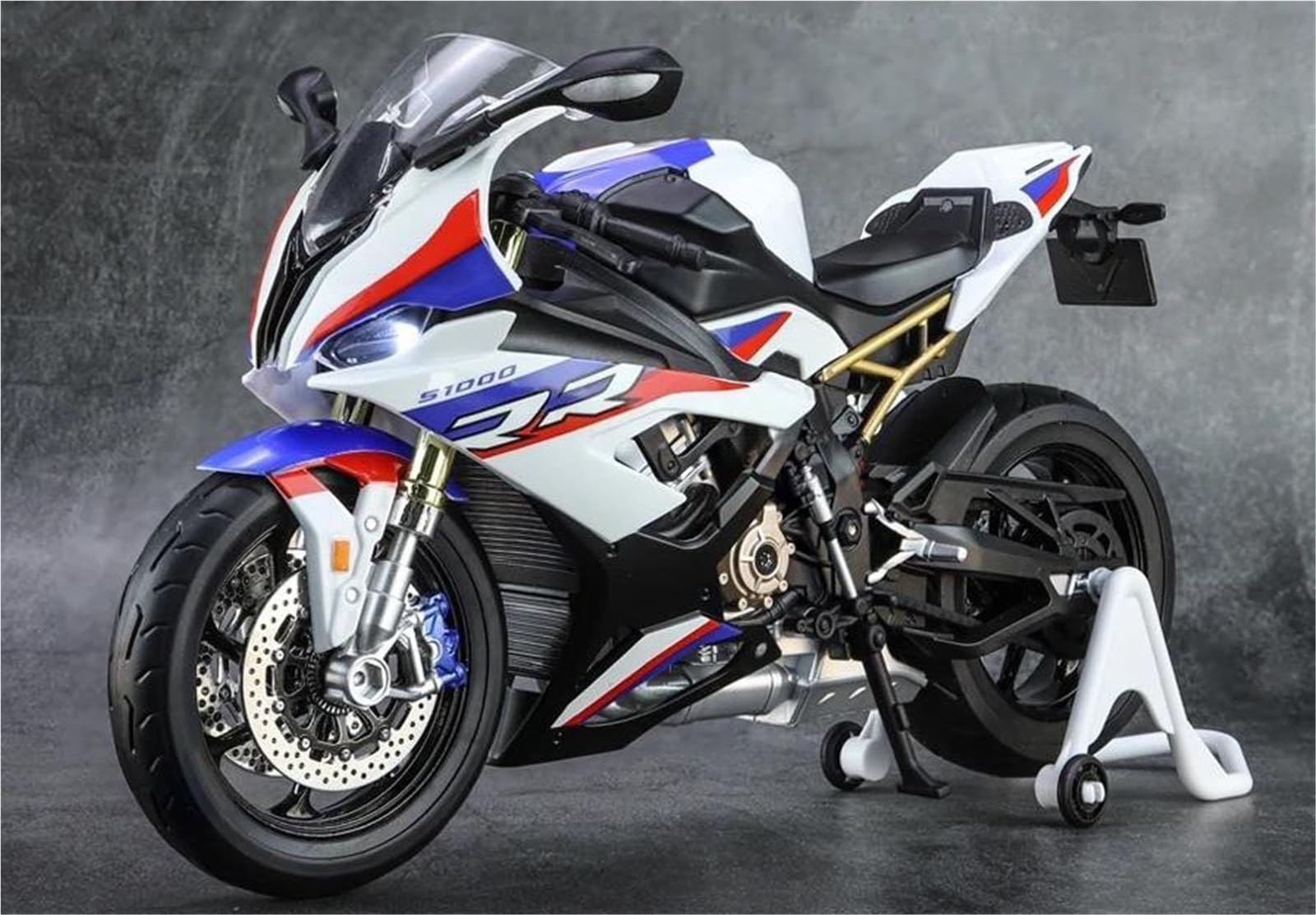 Modelo a escala de moto Moto De Juguete Iluminada, Modelo En Miniatura Metal Fundido A Presión A Escala 1/9, Regalo Colección Para BMW S1000RR S 1000RR S1000 RR