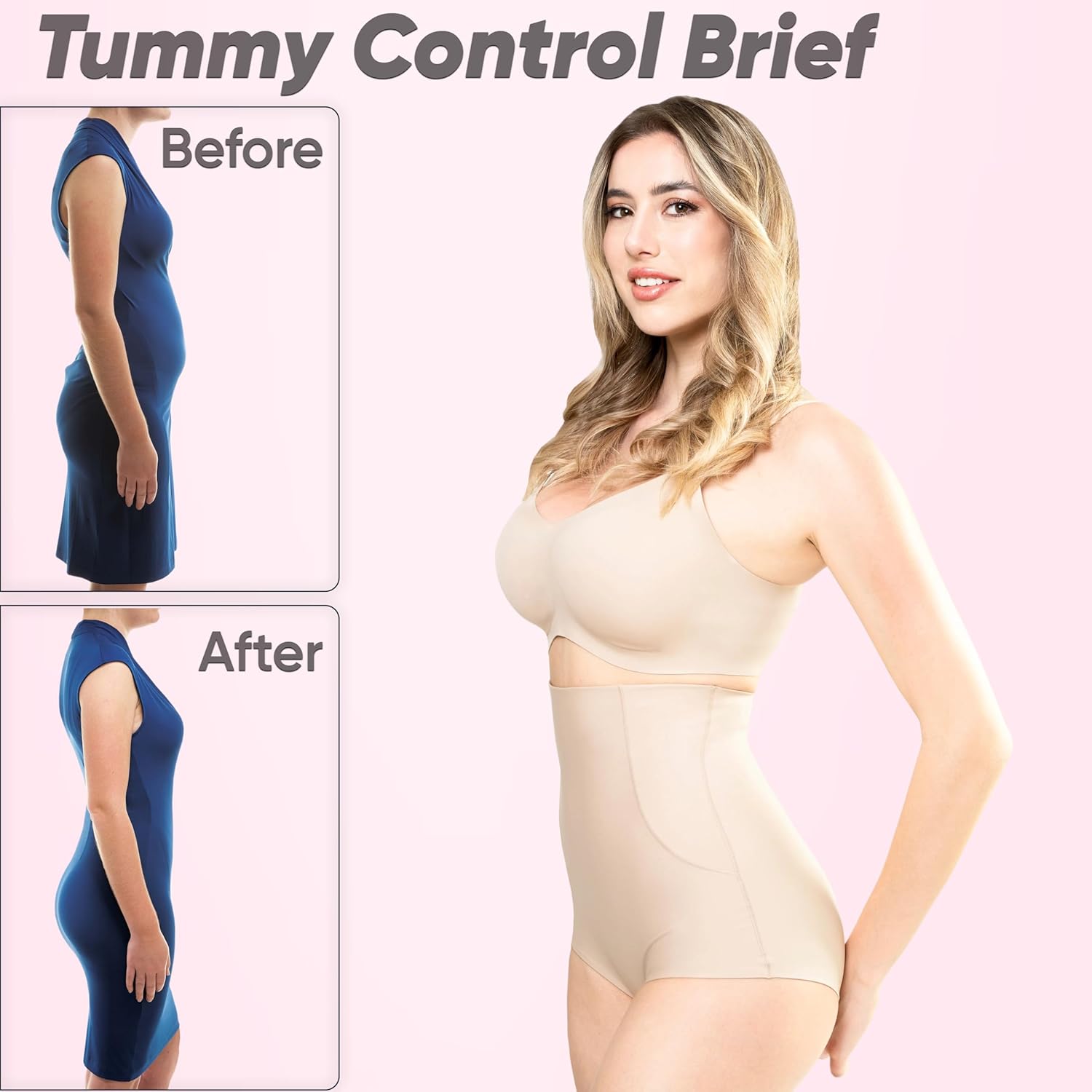 kaeruskin Eco Sustainable Shapewear Briefs – Tummy Control Seamless Body Shaper Briefs - Tummy Control Underwear - Image 5