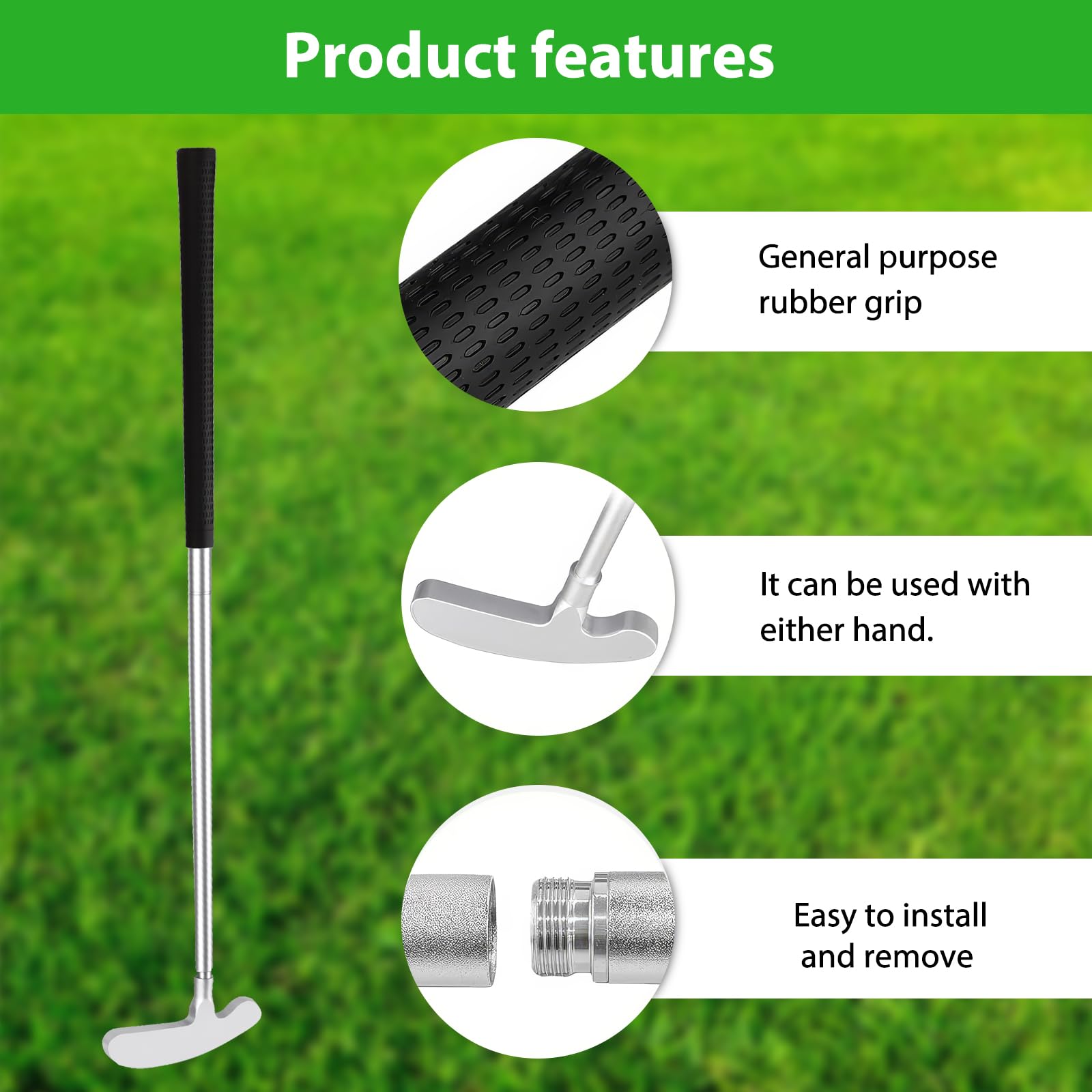 Juego de entrenamiento de swing de golf ajustable, retráctil, para entrenamiento de golf en interiores y exteriores, regalo para hombres y mujeres