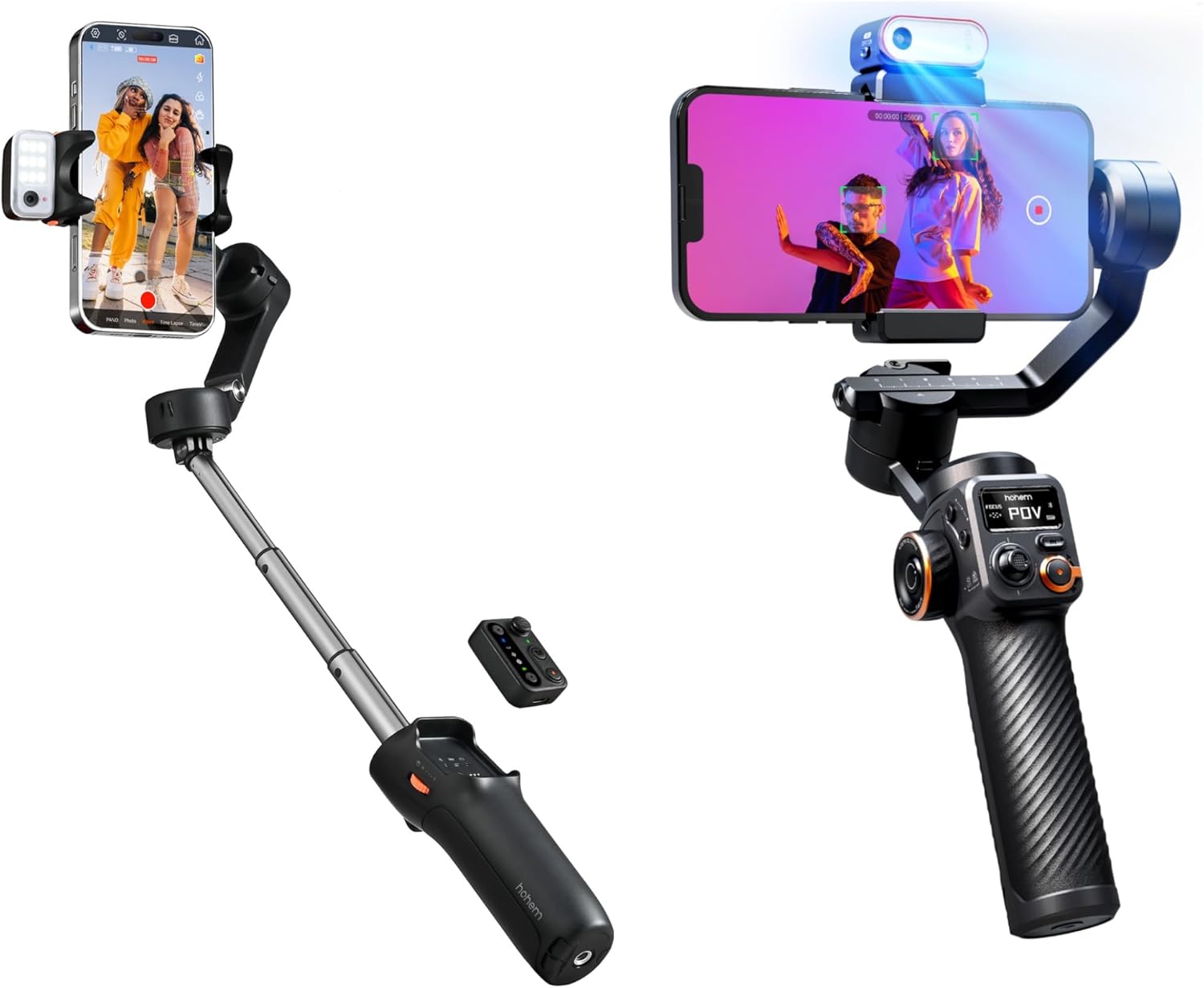 hohem iSteady V3 Gimbal Stabilizer for iPhone & hohem iSteady M6 Kit Gimbal Stabilizer for Smartphone