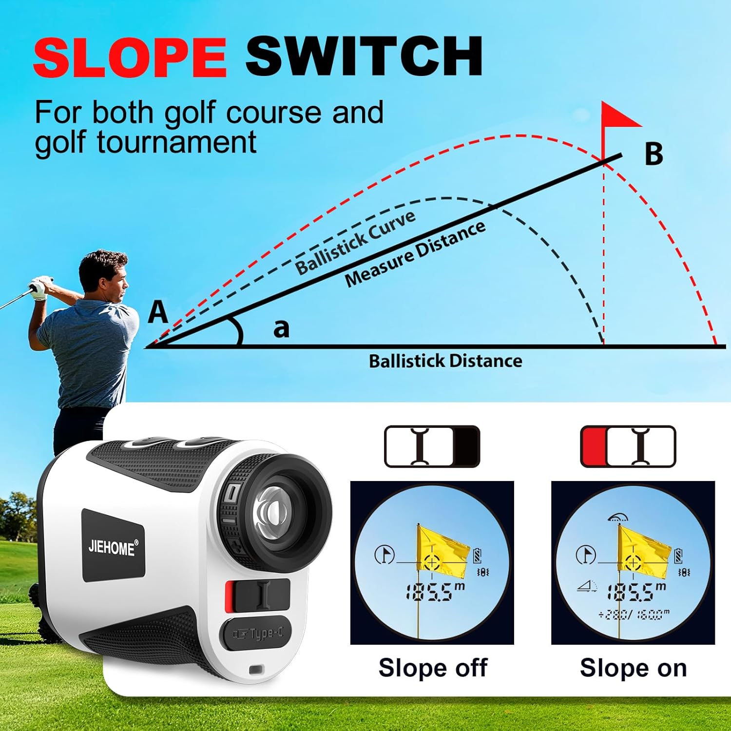 JIEHOME X5 Golf Rangefinder Instruction Manual