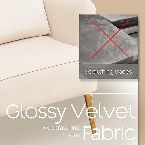 Miniatura 6 de Silla decorativa moderna, cómoda silla con respaldo de alas con almohada tapizada, silla de lectura para dormitorio, sala de estar, espacios