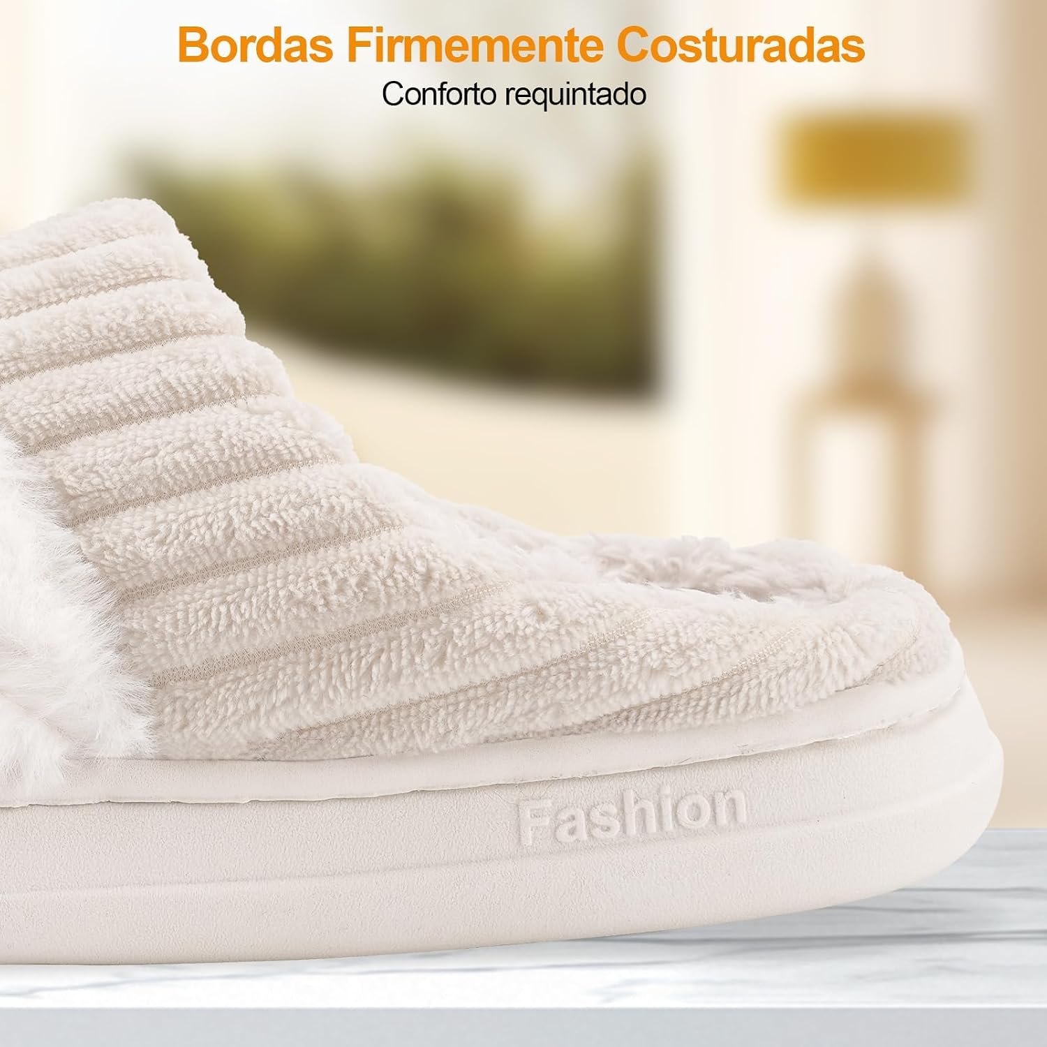 Chinelos de Pelúcia Quentes para Mulheres com Solado Antiderrapante - Super Confortáveis e Duráveis, Presente Aconchegante para Mulheres, Mãe e Namorada Chinelos de Pelúcia Quentes para Mulheres com Solado Antiderrapante - Super Confortáveis e Duráveis, Presente Aconchegante para Mulheres, Mãe e Namorada