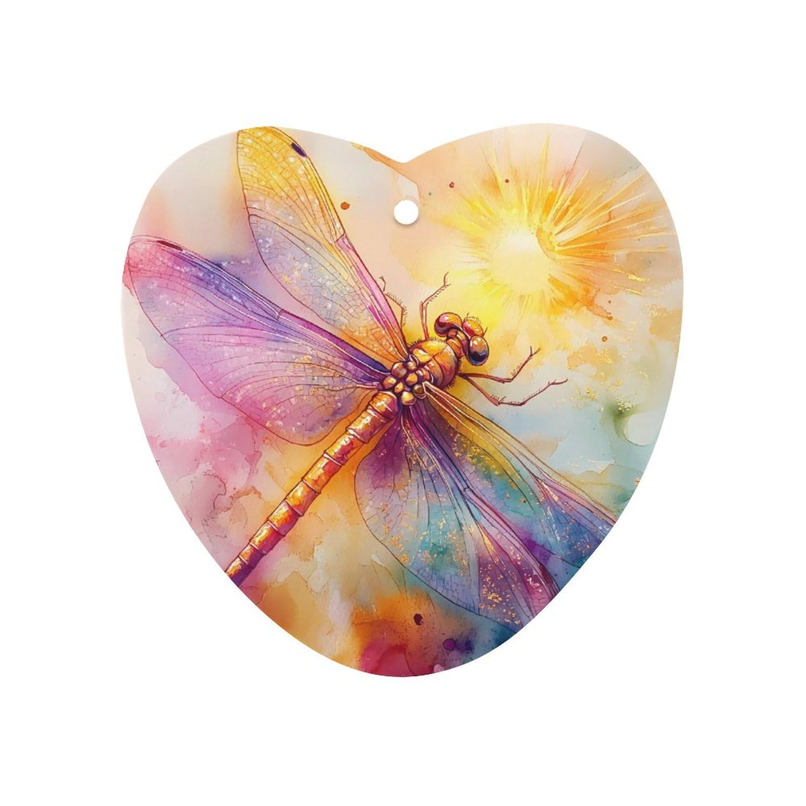 Radiant Dragonfly Car Air Freshener Hanging Aromatherapy Tablets for Car Accessories Love form