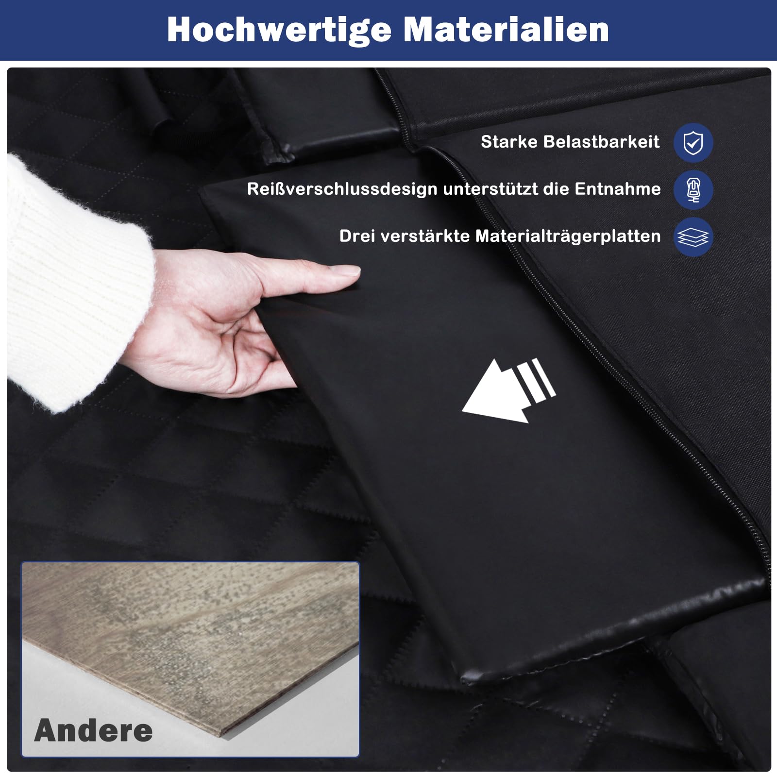JOEJOY Hundedecke Auto Rückbank, Hunde Autositz Rückbank Verbreitert, Autoschondecke Hund Rücksitz mit Harter Unterseite, Hundesitzbezug Wasserdicht Kratzfest mit Sicherheitsgurt